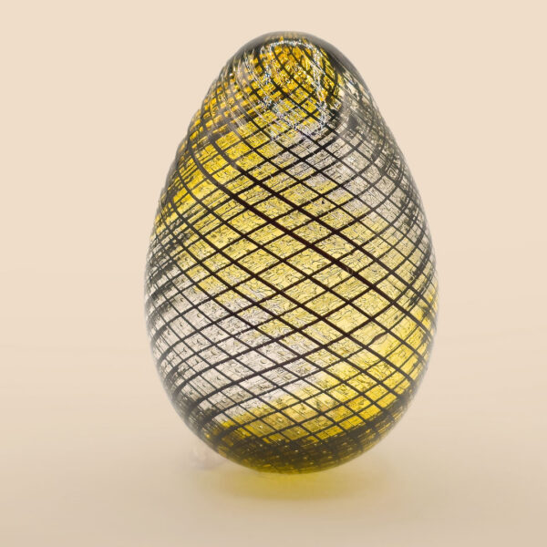 Œuf en Reticello Jaune et Noir